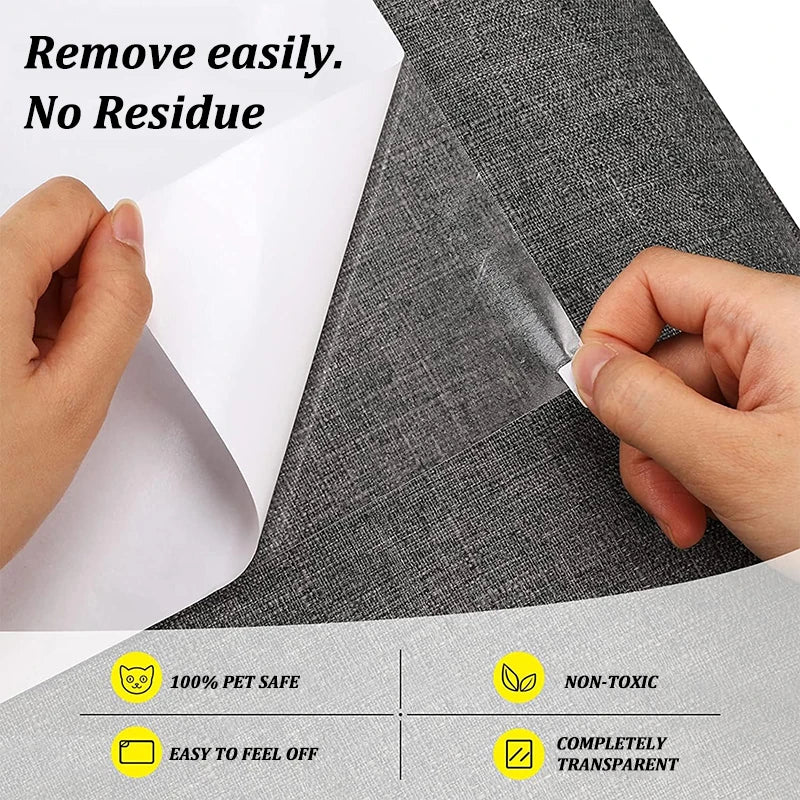 Protect Your Furniture with 2Pcs Self-Adhesive Cat Scratch Sofa Pads - Durable Anti-Cat Scratch Stickers